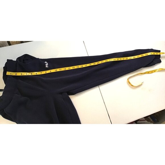 FILA- WOMENS NAVY ELASTIC WAIST TAPPER LEG SWEATPANTS SIZE SMALL - Picture 6 of 7